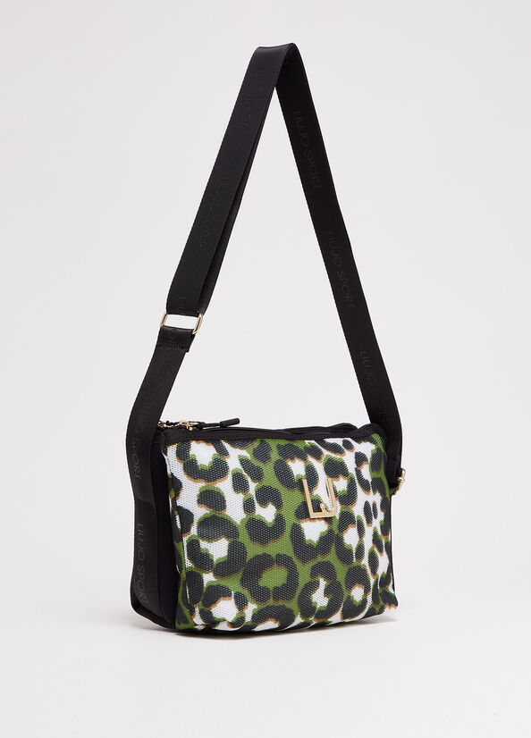 Liu Jo Animal-Print Women's Crossbody Bags Green | CRD-250968