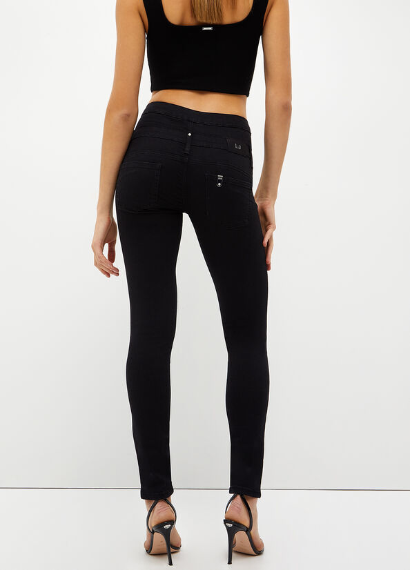 Liu Jo Bottom Up Women's Skinny Jeans Black | CPT-794520