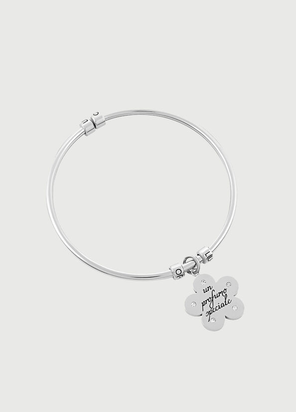 Liu Jo Bracelet With Floral Charm Women\'s Jewelry Silver | LRX-802396