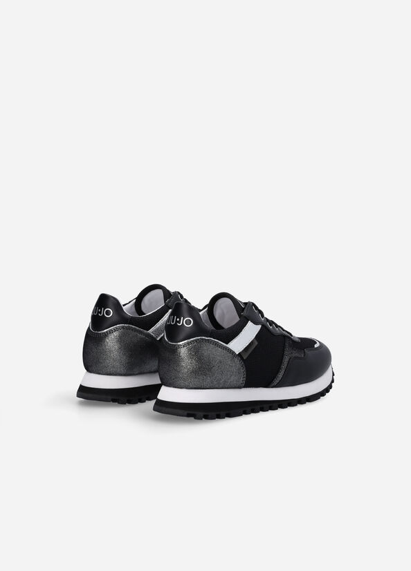 Liu Jo Brighty Mesh Women's Sneakers Black | BYJ-390178