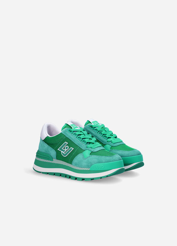 Liu Jo Brighty Mesh Women's Sneakers Green | HER-679435