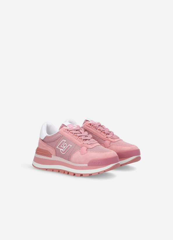 Liu Jo Brighty Mesh Women's Sneakers Pink | YIP-852109