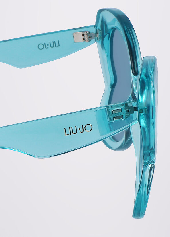 Liu Jo Butterfly Women's Sunglasses Light Turquoise | TFO-014785