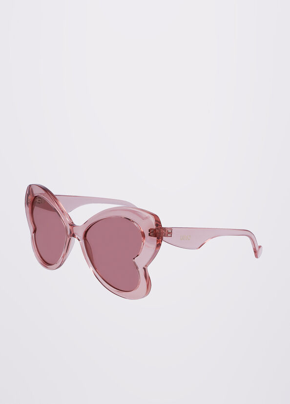 Liu Jo Butterfly Women's Sunglasses Pink | JQT-895731