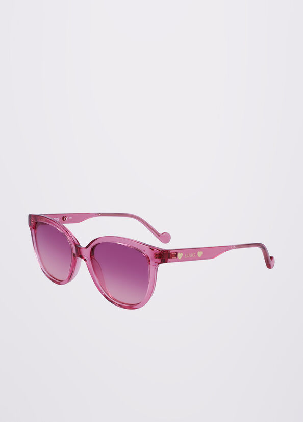 Liu Jo Butterfly Women's Sunglasses Pink | YHZ-165947