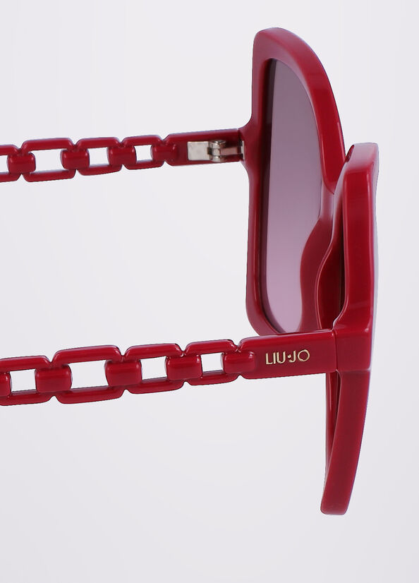 Liu Jo Butterfly Women's Sunglasses Red | MPU-930486