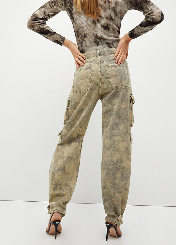 Liu Jo Camouflage Cargo Women's Pants Green | BKW-028694