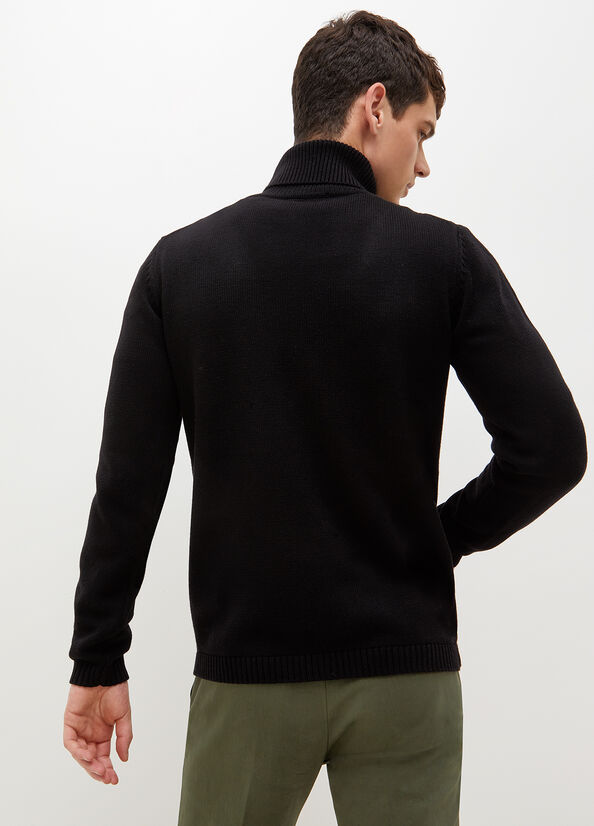 Liu Jo Cotton And Men's Sweaters Black | NMA-435760