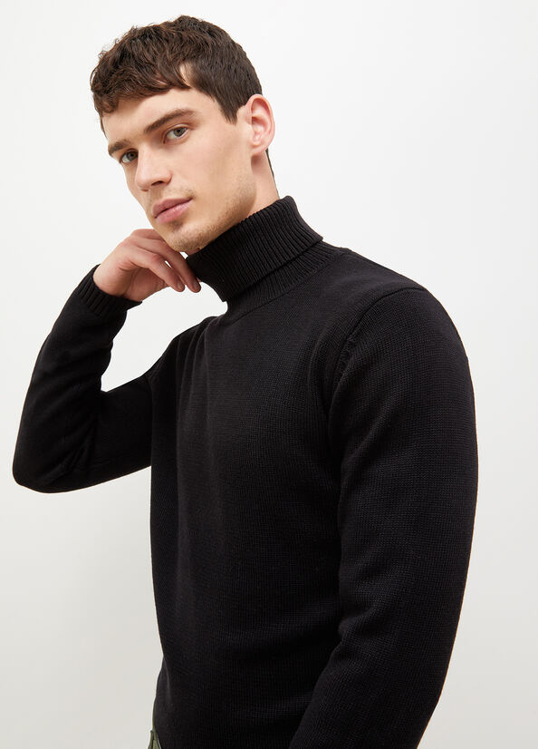 Liu Jo Cotton And Men's Sweaters Black | NMA-435760