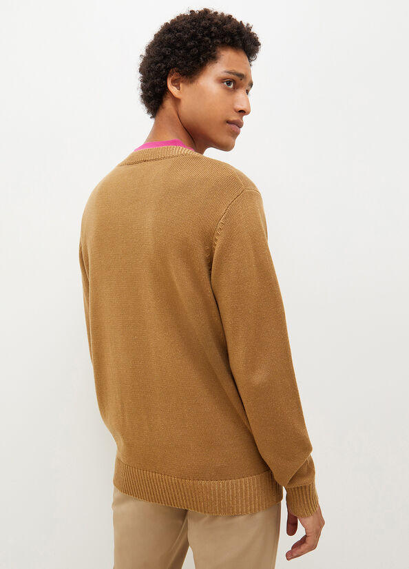 Liu Jo Cotton And Men's Sweaters Brown | EOW-736150