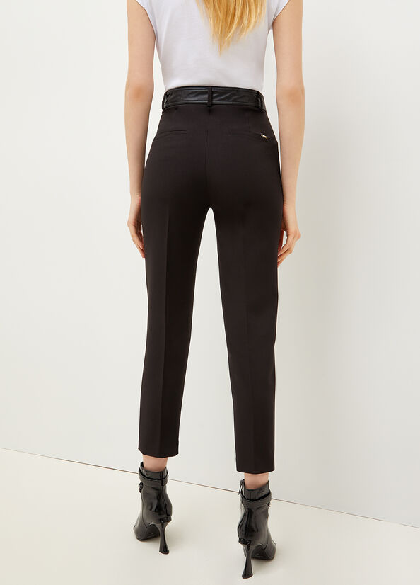 Liu Jo Cropped With Women's Pants Black | VAE-034786