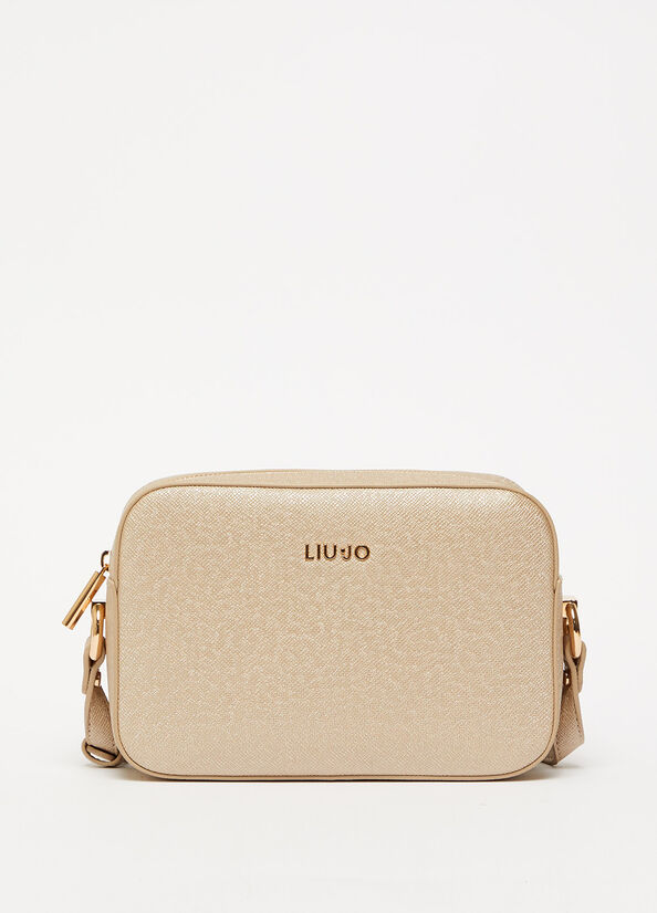 Liu Jo Crossbody With Logo Women's Handbag Light Gold | WJR-475912