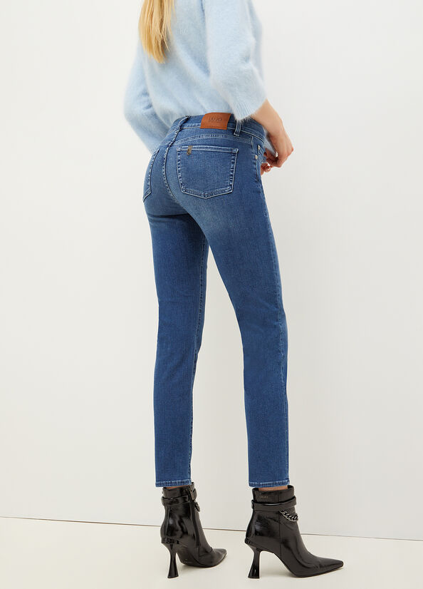 Liu Jo Denim Authentic Women's Slim-Fit Jeans Blue | KLW-468105