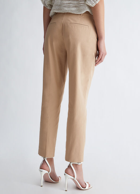 Liu Jo Eco-Friendly Cigarette Women's Pants Beige | SDC-492630