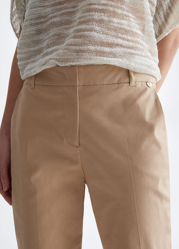 Liu Jo Eco-Friendly Cigarette Women's Pants Beige | SDC-492630