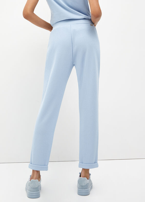 Liu Jo Eco-Friendly Jogging Women's Pants Light Blue | TBA-409265