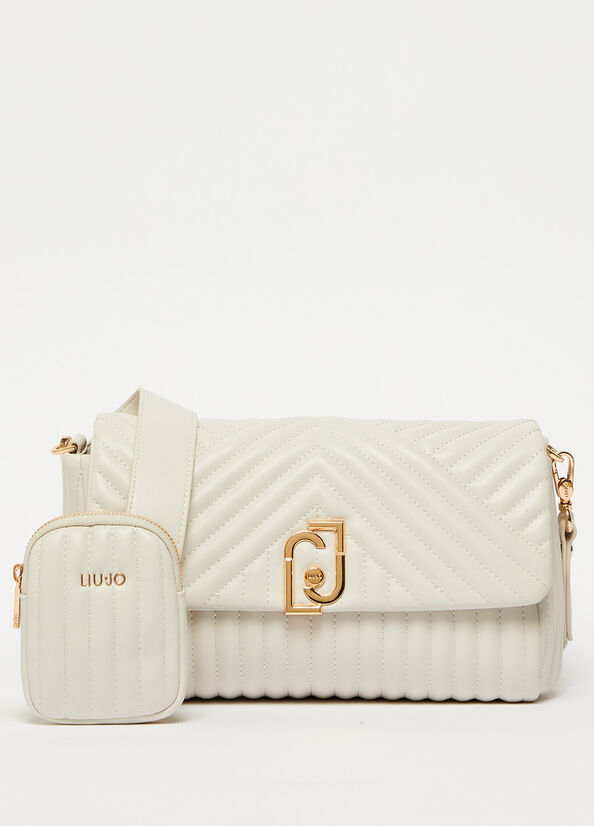 Liu Jo Eco-Friendly Quilted Women's Crossbody Bags Beige | WCJ-039478