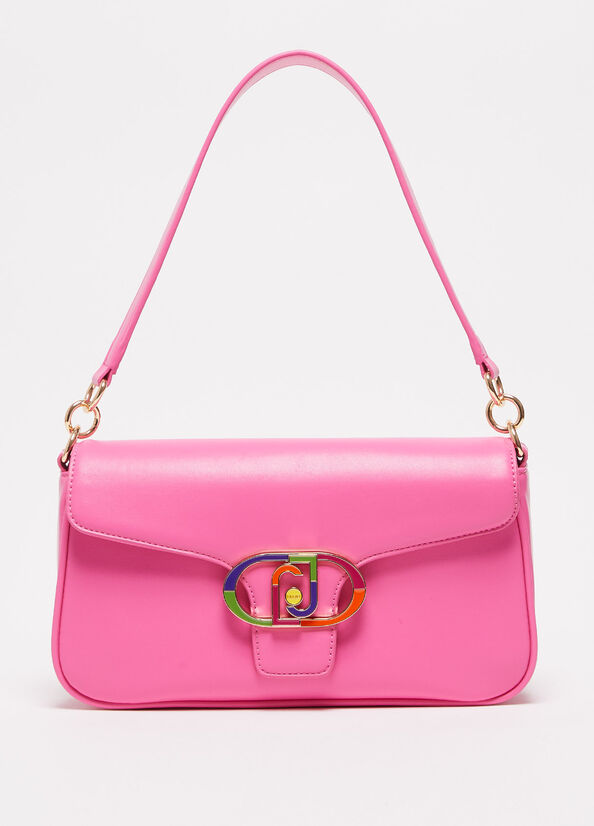 Liu Jo Eco-Friendly Shoulder Women's Crossbody Bags Pink | LFH-328906