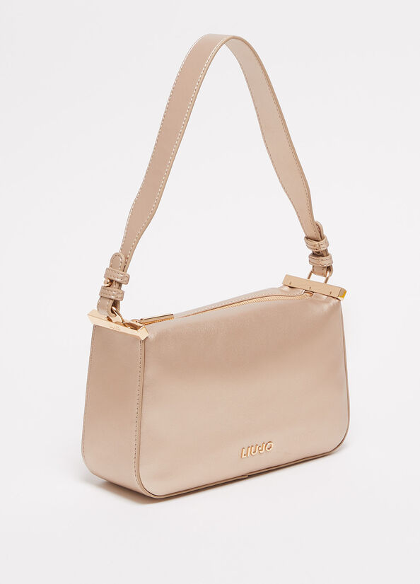 Liu Jo Eco-Friendly Shoulder Women's Shoulder Bags Light Gold | EPQ-850347