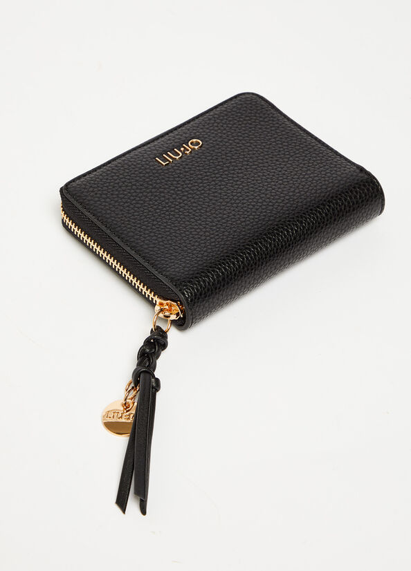 Liu Jo Eco-Friendly With Charm Women's Wallets Black | EOR-096482