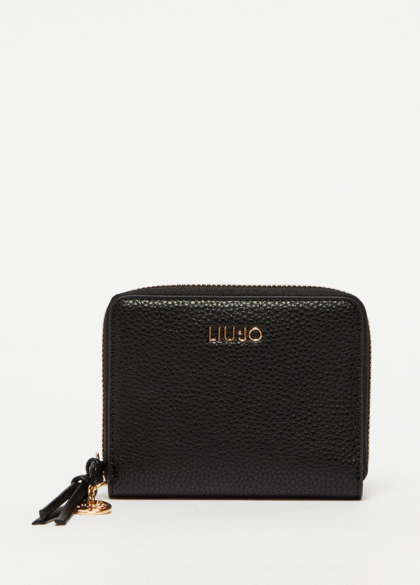 Liu Jo Eco-Friendly With Charm Women\'s Wallets Black | EOR-096482