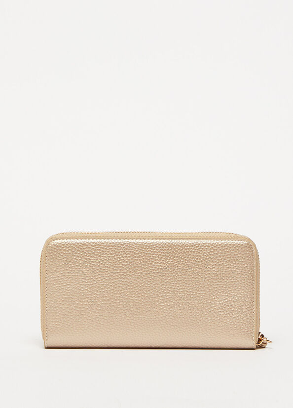 Liu Jo Eco-Friendly With Charm Women's Wallets Light Gold | LNH-520714