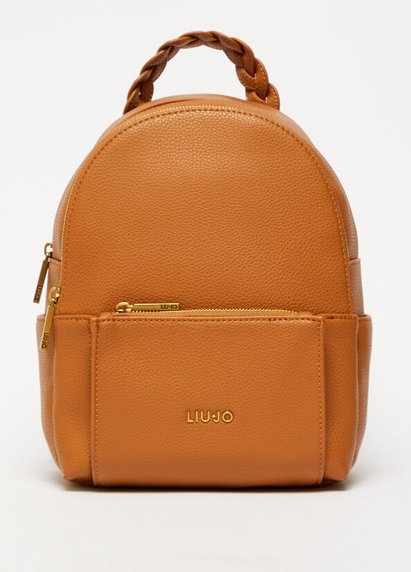 Liu Jo Eco-Friendly With Logo Women's Backpacks Brown | YNB-150683