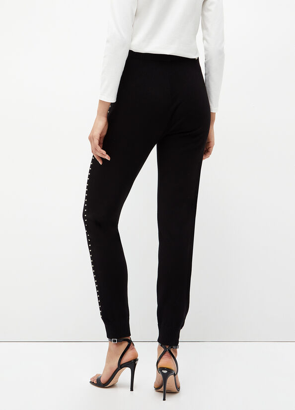 Liu Jo Eco-Friendly With Studs Women's Pants Black | WBD-487530