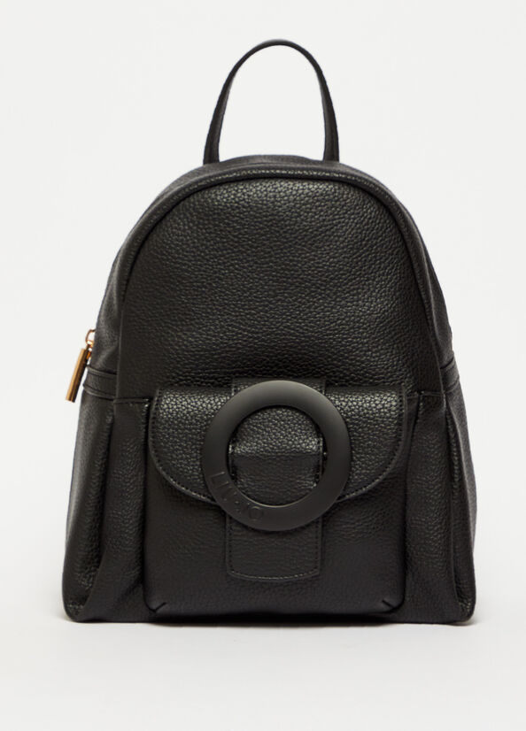 Liu Jo Eco-Friendly Women's Backpacks Black | JFN-329467