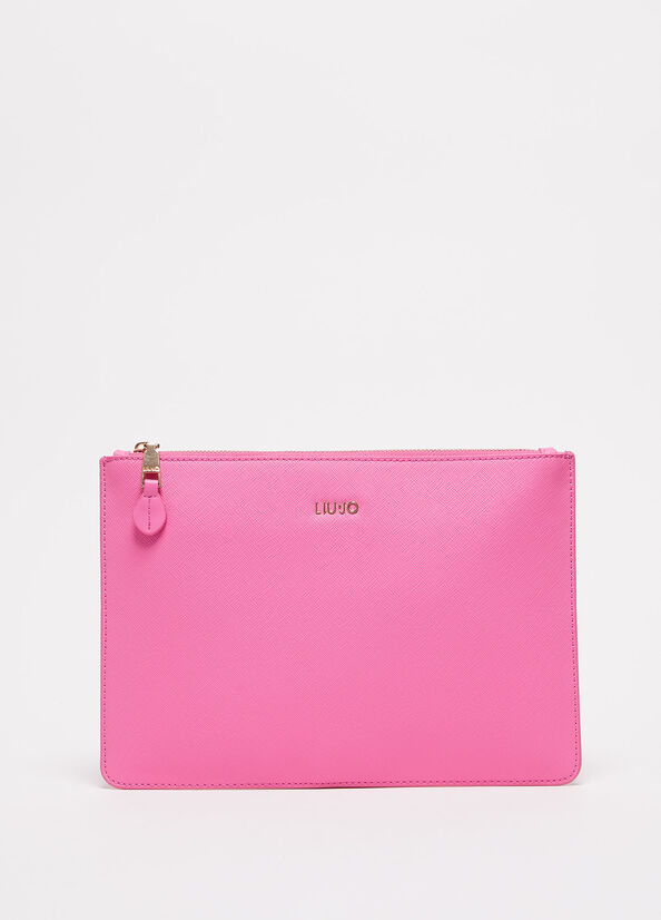 Liu Jo Eco-Friendly Women's Clutch Bag Pink | YSV-473951