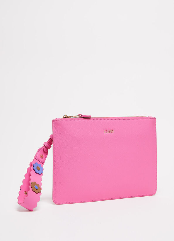 Liu Jo Eco-Friendly Women's Clutch Bag Pink | YSV-473951