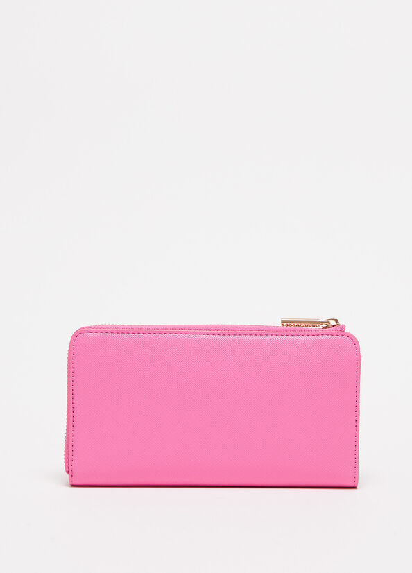 Liu Jo Eco-Friendly Zip-Around Women's Wallets Pink | FOL-235640