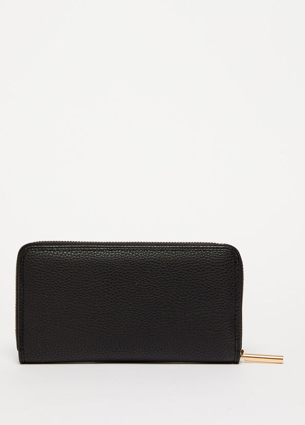 Liu Jo Eco-Friendly Zip-Around Women's Wallets Black | SBE-820634