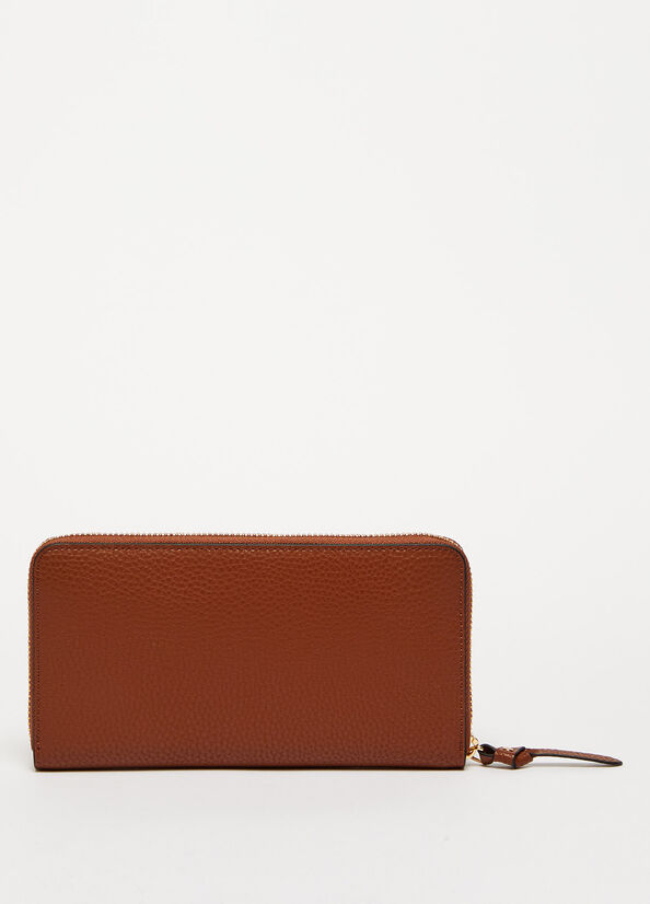 Liu Jo Eco-Friendly Zip-Around Women's Wallets Brown | VFI-650387