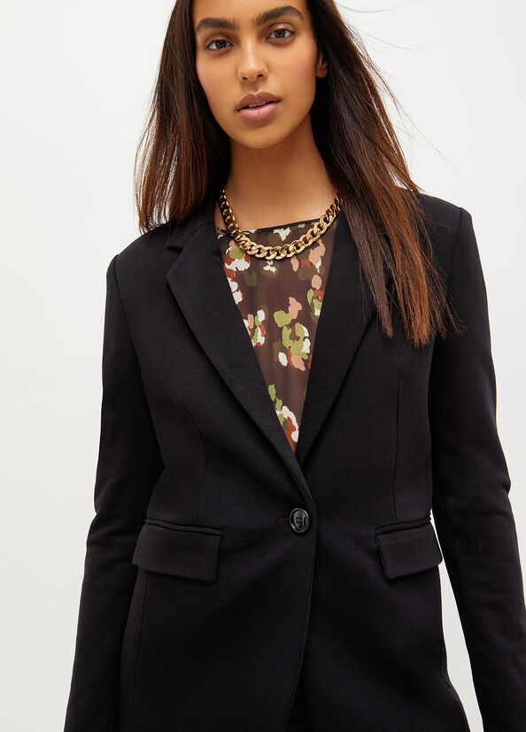 Liu Jo Fabric Blazer Women's Jackets Black | LKG-825109