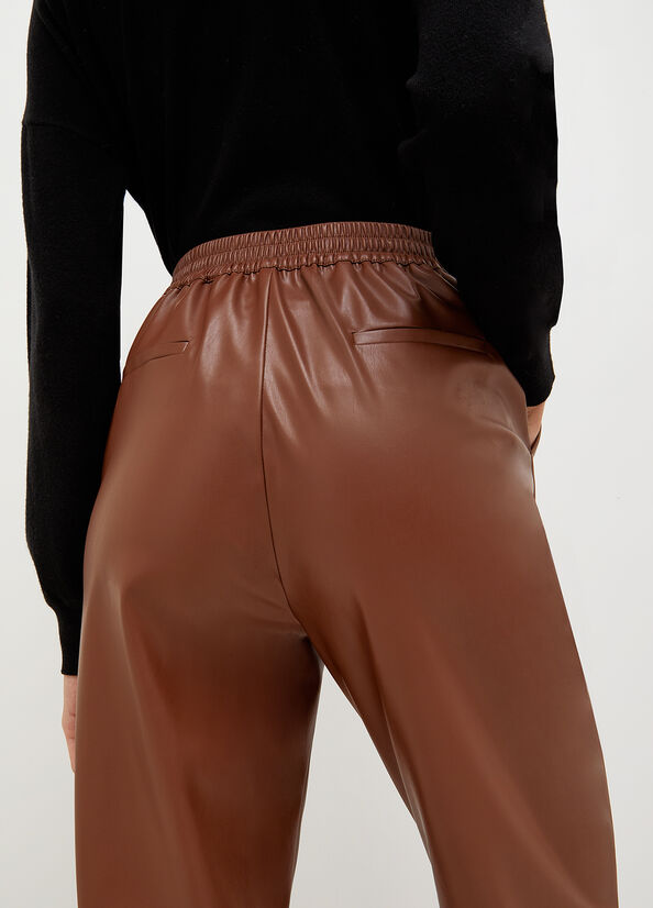 Liu Jo Fabric Women's Pants Brown | GHX-983615