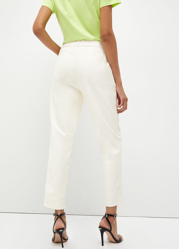 Liu Jo Fabric Women's Pants White | DGQ-392085