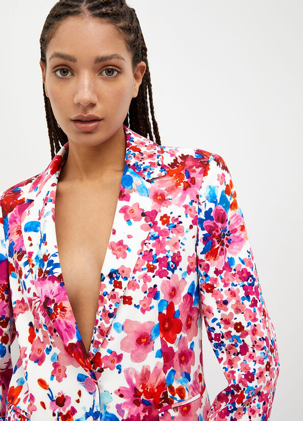 Liu Jo Floral Blazer Women's Jackets Multicolor | RPU-583697