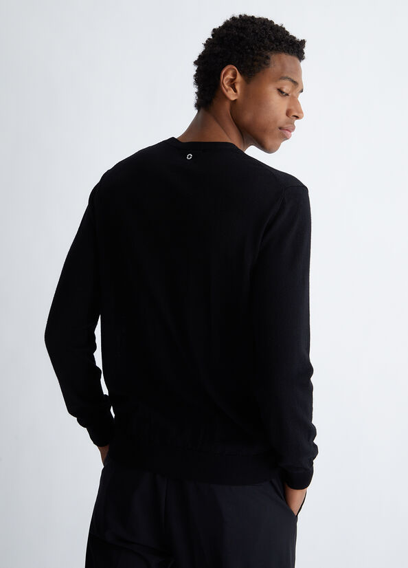 Liu Jo In Pure Men's Sweaters Black | XVM-316097