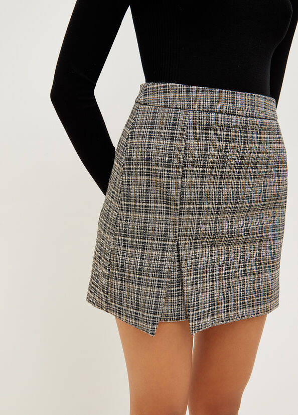 Liu Jo Jacquard Check Mini Women's Skirts Grey / Black | NFY-690521