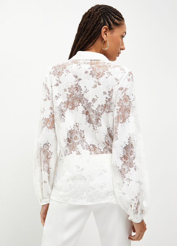 Liu Jo Lace Women's Shirts White | NVL-201574