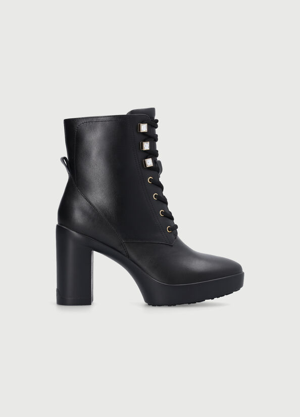 Liu Jo Laceup With Wide Heel Women's Ankle Boots Black | TJK-679401