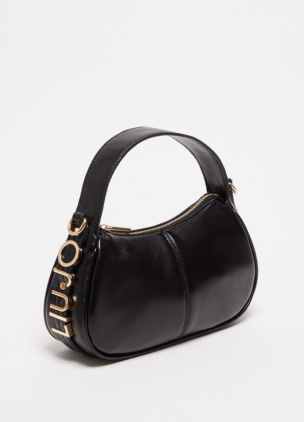 Liu Jo Laminate Women's Handbag Black | PRK-562491