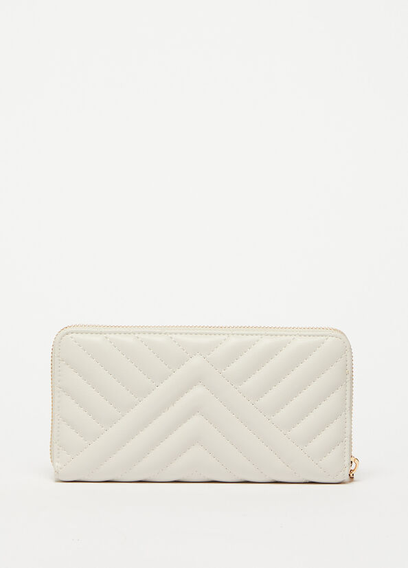 Liu Jo Large Eco-Friendly Quilted Women's Wallets Beige | ZIB-069481