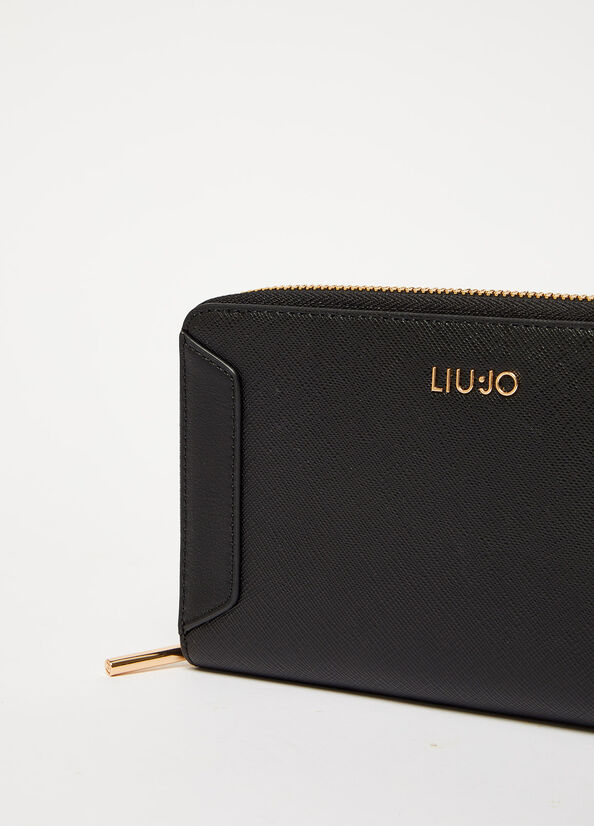 Liu Jo Large Eco-Friendly Women's Wallets Black | ENF-987321