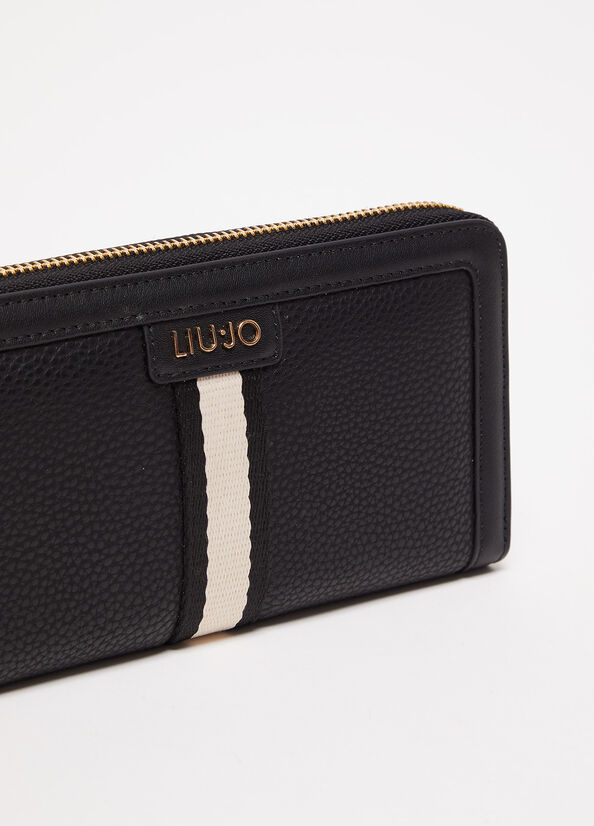 Liu Jo Large Eco-Friendly Women's Wallets Black | GVO-193275