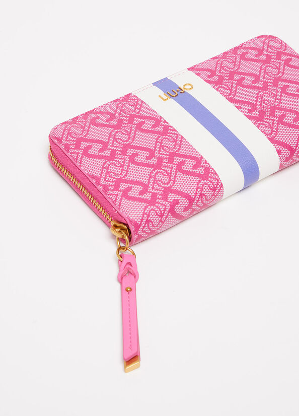 Liu Jo Large Eco-Friendly Women's Wallets Pink | YBR-479025