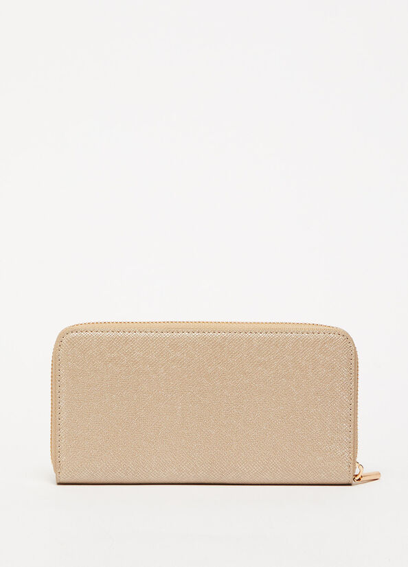 Liu Jo Large Zip-Around Women's Wallets Light Gold | QHE-856279