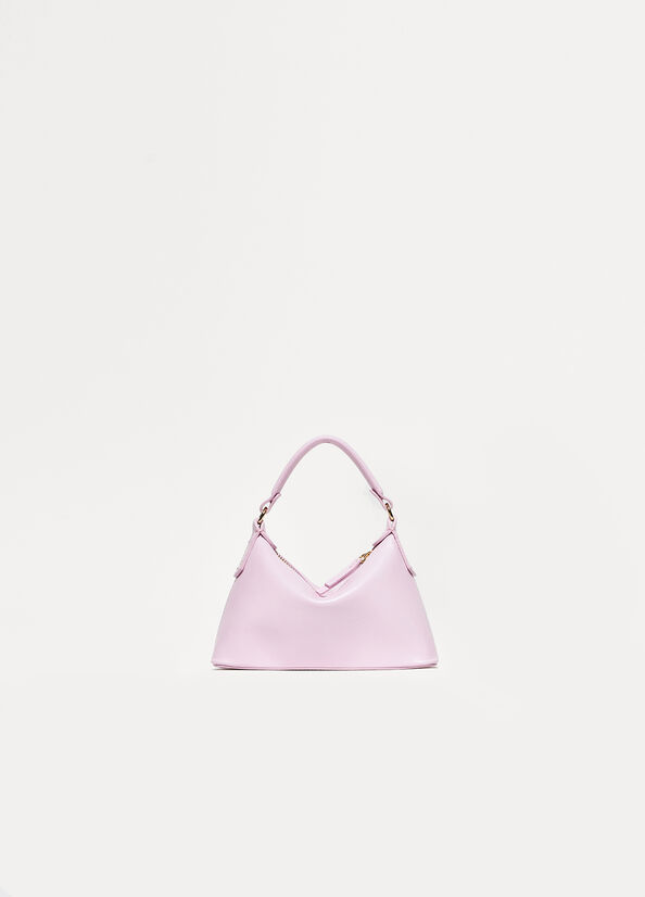 Liu Jo Leather Mini Hobo Women's Crossbody Bags Light Pink | ZDL-375029