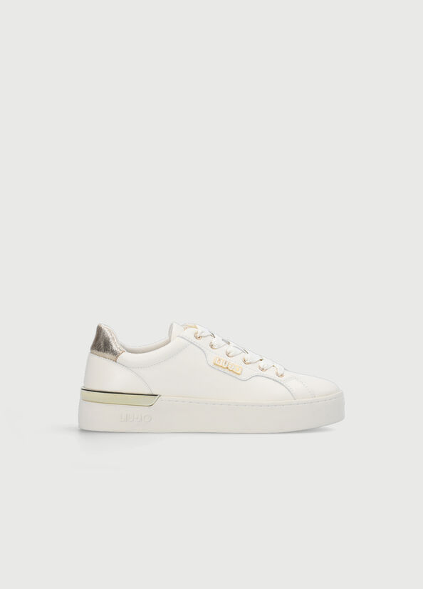 Liu Jo Leather Women's Sneakers White | USP-653491